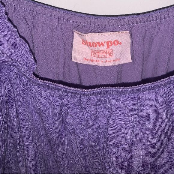 Showpo. Lilac Ruffle Top - Picture 3 of 4